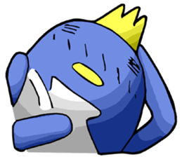 Emperor Penguin Lose Crown sticker #1813299