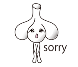 Candy and cake and garlic sticker #1814484