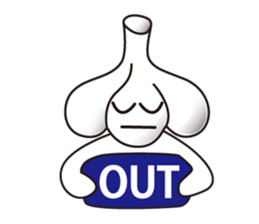 Candy and cake and garlic sticker #1814490