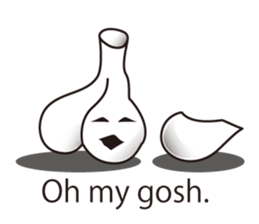 Candy and cake and garlic sticker #1814496