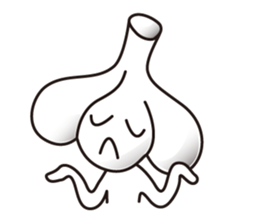 Candy and cake and garlic sticker #1814499