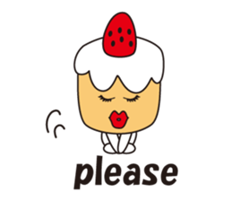 Candy and cake and garlic sticker #1814501