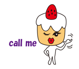 Candy and cake and garlic sticker #1814505