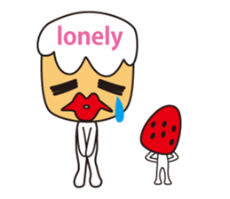 Candy and cake and garlic sticker #1814506