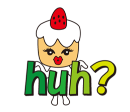 Candy and cake and garlic sticker #1814507