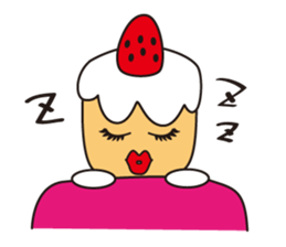 Candy and cake and garlic sticker #1814512