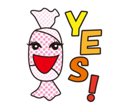 Candy and cake and garlic sticker #1814514