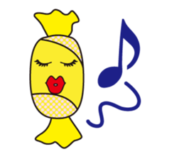 Candy and cake and garlic sticker #1814516