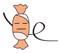 Candy and cake and garlic sticker #1814518