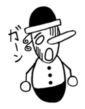 People of nose length group sticker #1814816