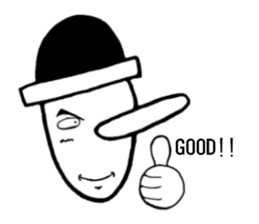 People of nose length group sticker #1814829