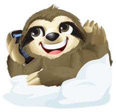 Matty the Sloth: Hanging Out sticker #1815810