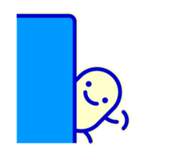 Smile Blue Sticker sticker #1816001