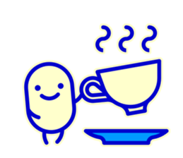 Smile Blue Sticker sticker #1816002