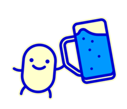 Smile Blue Sticker sticker #1816003