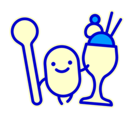 Smile Blue Sticker sticker #1816004