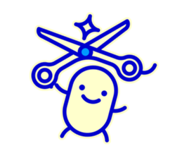 Smile Blue Sticker sticker #1816007