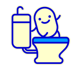 Smile Blue Sticker sticker #1816009