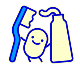 Smile Blue Sticker sticker #1816010