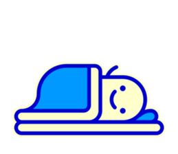 Smile Blue Sticker sticker #1816012