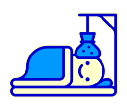 Smile Blue Sticker sticker #1816013