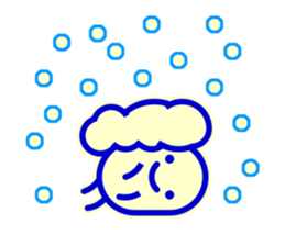 Smile Blue Sticker sticker #1816015