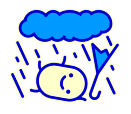 Smile Blue Sticker sticker #1816017