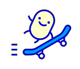 Smile Blue Sticker sticker #1816021