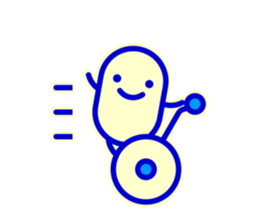 Smile Blue Sticker sticker #1816022