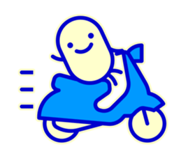 Smile Blue Sticker sticker #1816024