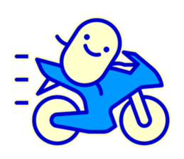 Smile Blue Sticker sticker #1816025