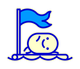 Smile Blue Sticker sticker #1816034