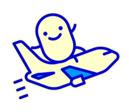 Smile Blue Sticker sticker #1816036