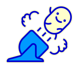 Smile Blue Sticker sticker #1816038