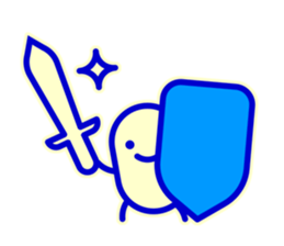 Smile Blue Sticker sticker #1816040