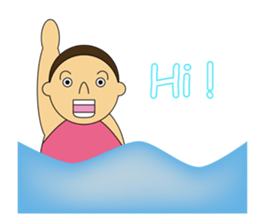 The synchronized swimmer sticker #1817121