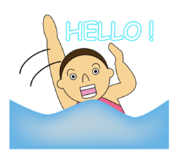 The synchronized swimmer sticker #1817122