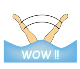 The synchronized swimmer sticker #1817127