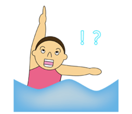 The synchronized swimmer sticker #1817131