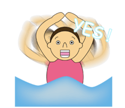 The synchronized swimmer sticker #1817141