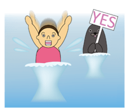 The synchronized swimmer sticker #1817159