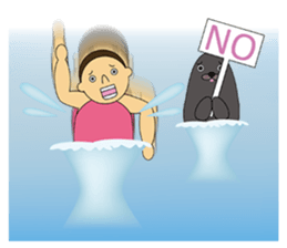 The synchronized swimmer sticker #1817160