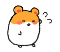 cowardly hamster sticker #1817766