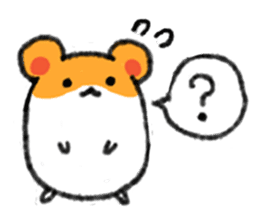 cowardly hamster sticker #1817767