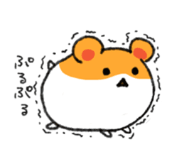 cowardly hamster sticker #1817789