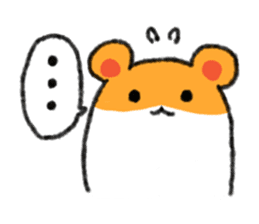 cowardly hamster sticker #1817795
