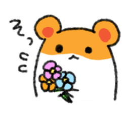 cowardly hamster sticker #1817798