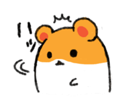 cowardly hamster sticker #1817800