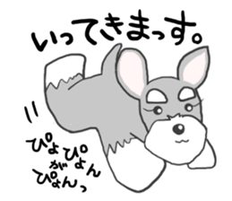 LOVE Miniature Schnauzer 2 sticker #1817964