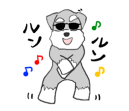 LOVE Miniature Schnauzer 2 sticker #1817970